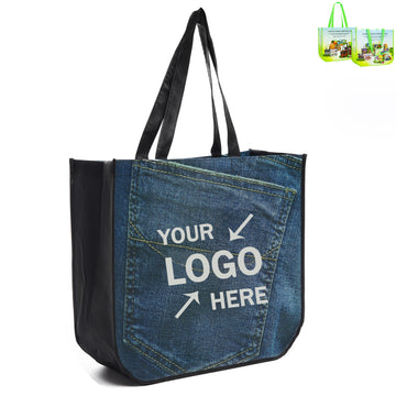 Full color Laminated Round Corner Tote Bag