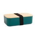 Portable Bento Lunch Box W/Tableware Set Natural Bamboo Lid