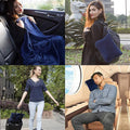 Soft Plush Pillow Car Plane Travel Blanket