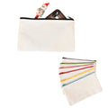 Canvas Zip Pouch Cosmetic Bag