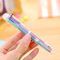 6-In-1 Multi-Color Retractable Ballpoint Pen