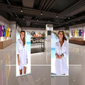 Vertical Retractable Roll Up Banner Stand Standing