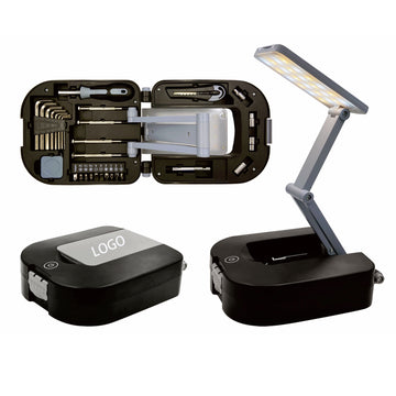 Foldable LED Desk Lamp Emergency Worklight with Tool Kit