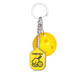 Creative Metal Pickleball Keychain