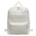 Puffer Quilted Backpack For Fall Casual Use