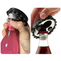 Round Plastic Beer Bottle Cap Opener Refrigerator Sticker