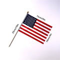 Wooden Flagpole Hand-Waved Flag