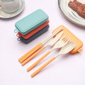 Wheat Straw Folding Cutlery Set