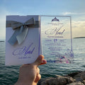 Custom Full Color Printed Clear Acrylic Invitation Card Gift