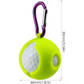 Silicone Golf Ball Holder With Carabiner Hook