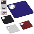 Square Coaster With Bottle Opener For Portable Home Users