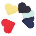 Leather Heart-Shaped Portable Bookmark Clip