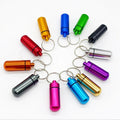Aluminum Pill Case Keychain