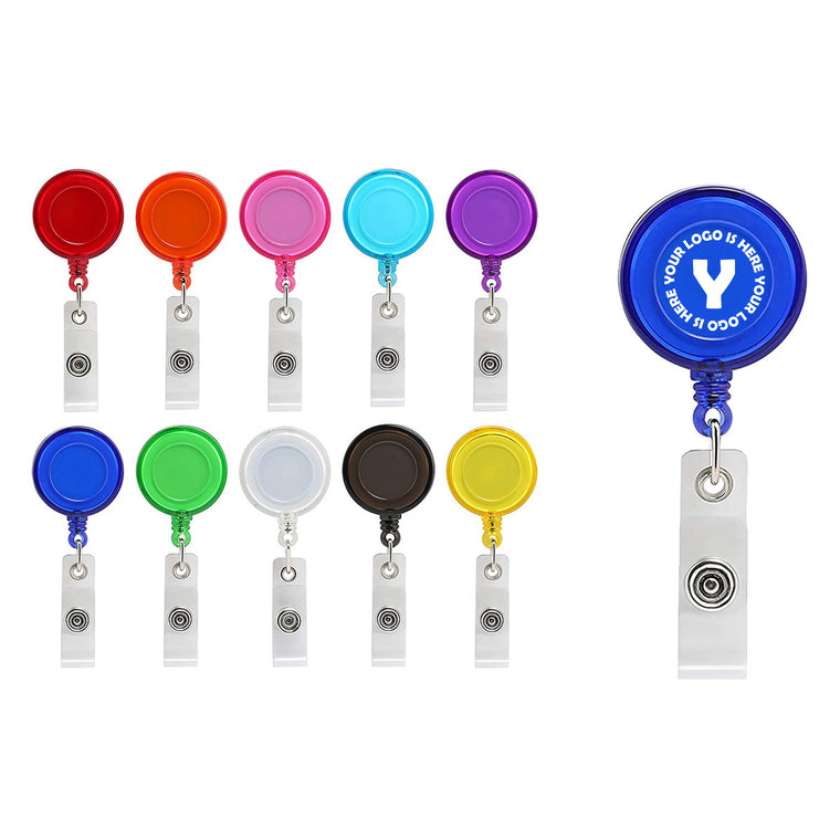 Round Retractable Badge Reel
