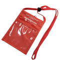 Clear Window Pocket w/ Back Zipper Neck Wallet