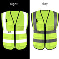 Multiple Pockets High Visibility Safety Reflective Vest