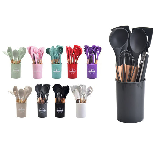 12-Piece Kitchen Utensil Set With Holder