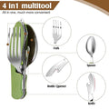 Portable 4 in 1 Camping Cutlery Set