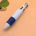 4 In 1 Shuttle Retractable Ballpoint With Buckle Keychain