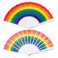 Full Color Custom 9" Rainbow Pride Folding Fan