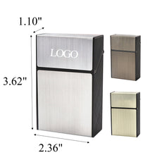 Aluminum Patch Cigarette Case for 20 Cigarettes