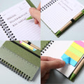 Spiral Notebook With Sticky Pen And Ruler