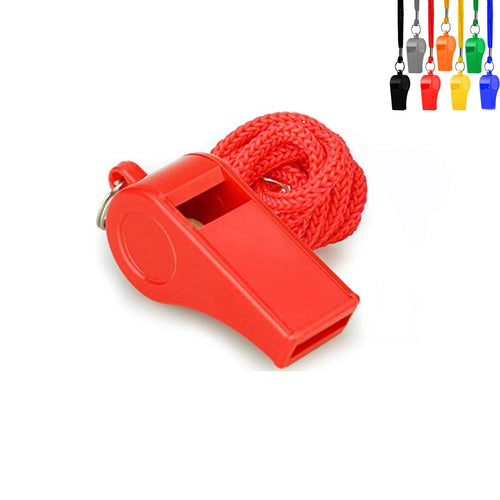 Abs Plastic Emergency Cheer Whistle With Lanyard