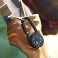 Mini Compass Carabiner Clip 3 In 1
