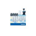 Cartoon Desktop DIY Building Blocks Permanent Calendar