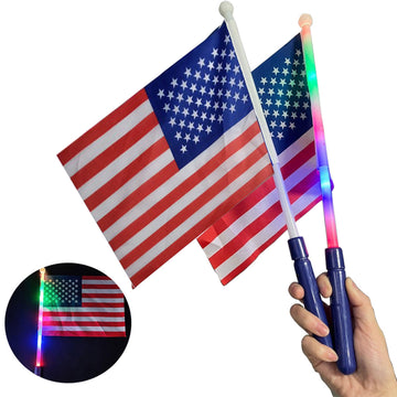 Illuminated Hand-Waving Flag