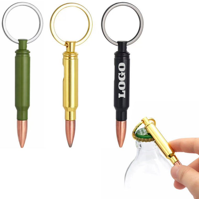 Custom Metal Bullet Bottle Opener Keychain Better Quality