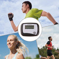 Digital Fitness Pedometer W/Clip