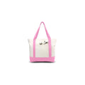 Canvas Tote with External Pocket