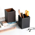 Faux Leather Square Storage Box（3.43"×3.43"×4.61"）