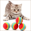 Custom 2.5" Rainbow Pet Toy Soft EVA Foam Ball