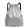 Waterproof Drawstring Backpack With Mesh Pockets