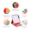 Eco Kraft Paper Spiral Notebook W/Sticky Notes & Pens