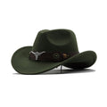 Stylish Roll Up Brim Western Cowboy Hat