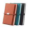 A5 Pu Leather Journal With Magnetic Buckle And Card Holder