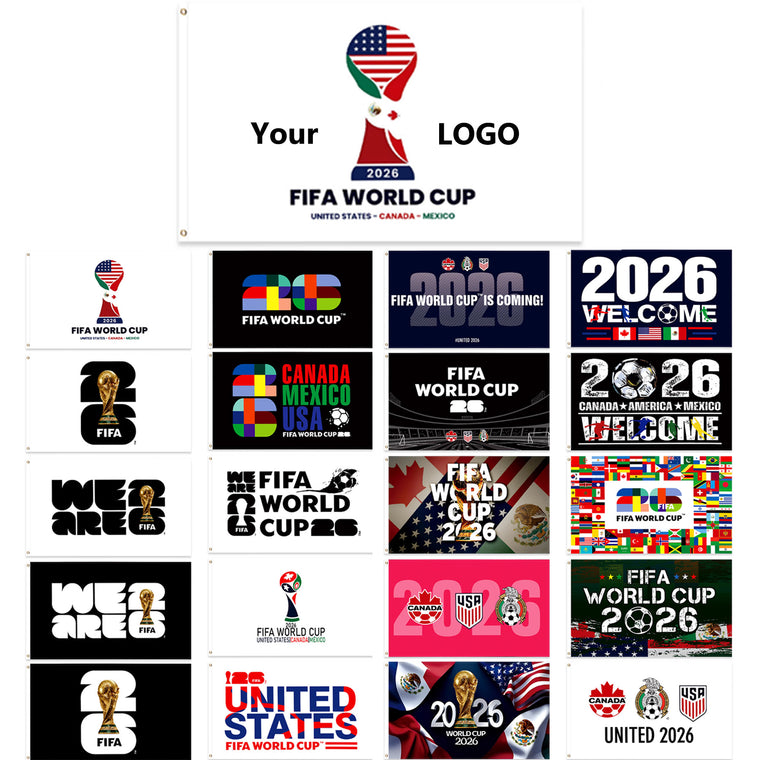 Custom Made Flags For The 2026 World Cup (Host Nations)