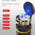 With Lid Windproof LED Light Portable Car Ashtray Trash
