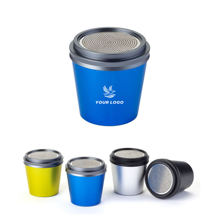 Mini Coffee Cup-Shaped Metal Bluetooth Speaker