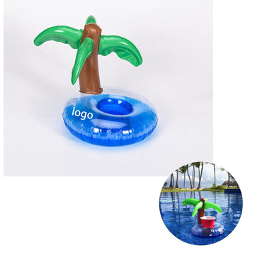 Coconut Tree Design Inflatable Floating Cup Holder