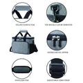 10L Insulated Lunch Cooler Bag with Pockets & Shoulder Strap