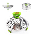 Folding Stainless Food Steamer Basket For Cooking