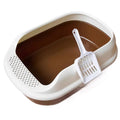 High-Sided Open-Top Cat Litter Box