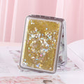 Folding Double-Sided Glitter Mirror