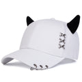 Safety Pin Metal Ring Baseball Cap