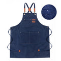 Waterproof Baking Shop Work Canvas Apron W/ Adjustable Strap