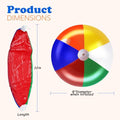 12" Six Color Inflatable Beach Ball